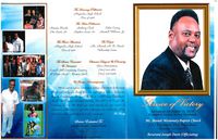 Service of Victory, Saturday, October 15, 2016, Eleven O'clock in the Morning, Mt. Moriah Missionary Baptist Church, 3212 Parramore Fish Pond Road, Boston, GA 31626, Reverend Joseph Davis (Officiating)