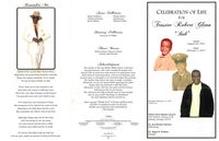 Celebration of Life for Trustee Robert Glenn "Bob", Saturday, February 11, 2017, 11:00 a.m., Wheat Street Baptist Church, 359 Auburn Avenue, N.W., Atlanta, Georgia 30312, Dr. Juel Borders-Benson, Officiating, Dr. Ralph B. Watkins, Eulogist
