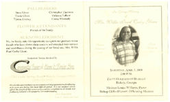 In loving memory of Mrs. Willie Pearl Cosby Glenn, Saturday, April 5, 2008, 2:00 p.m., Faith Holiness of Blakely, Blakely, Georgia, Minister Louise Williams, pastor, Bishop Clifford Lovett, officiating minister