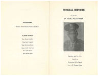 Funeral services for the late Mr. Wardell William Greene, Saturday, April 11, 1970, 2:00 p.m., Ochlocknee M.B. Church, Rev. J.W. Thomas, pastor
