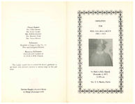 Obsequies for Mrs. Sallie B. Green, St. Mark A.M.E. Church, Thomasville, Georgia, December 4, 1971, 11:00 a.m., Rev. E.L. Martin, pastor