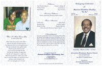 Homegoing Celebration for Marion Harkles Hadley, "BaBa", Saturday, March 5, 2011 12 Noon, Jerusalem Missionary Baptist Church, 2935 Saint Augustine Road, Jacksonville, Florida 32207, Rev. Brian C. Campbell, Pastor