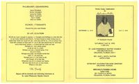 Home Going Celebration for Sylvester Hobbs, 77 Blessed Years, Saturday, July 8, 1995, 11:00 A.M., St. Luke Missionary Baptist Church, 1404 Bruton Blvd., Orlando, Florida 32811, Rev. Sam L. Smith, Pastor, Officiating, Interment: Washington Park Cemetery, Orlando, Florida, Mitchell's Funeral Home, Directors, 501 Fairvilla Road, Orlando, Florida 32808