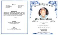 A Service of Celebrating the Life of Mr. James Major, Sunrise December 23, 1932, Sunset March 2, 2006, Thursday, March 9, 2006, 11:00 A.M., Jay Funeral Home Chapel, 17420 Homestead Avenue, Perrine, Florida, Elder Davon C. Major, Officiating, Services Entrusted to Jay Funeral Home, Lee C. Jay, L.F.D.L.E., Jennifer Brown, L.F.D./Lamone Jay, L.F.D.L.E.