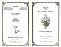 Homegoing Service for Rev. Columbus Washington, Saturday, December 31, 1983, 2:00 P.M., River Hill Baptist Church, Valdosta, Georgia, Rev. W.R. Jenkins-Pastor