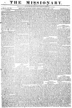 Missionary (Mount Zion, Ga.), 1825 May 9