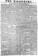 Missionary (Mount Zion, Ga.), 1825 September 12