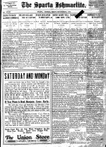 Sparta Ishmaelite, 1911 September 8