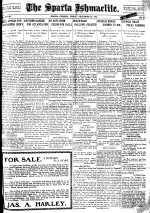 Sparta Ishmaelite, 1911 December 22
